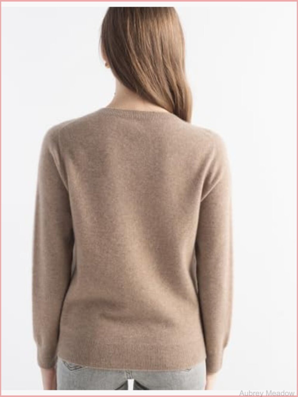 100% Pure Cashmere Crew Neck Long Sleeve Pullover Sweater - Picture 6 of 7